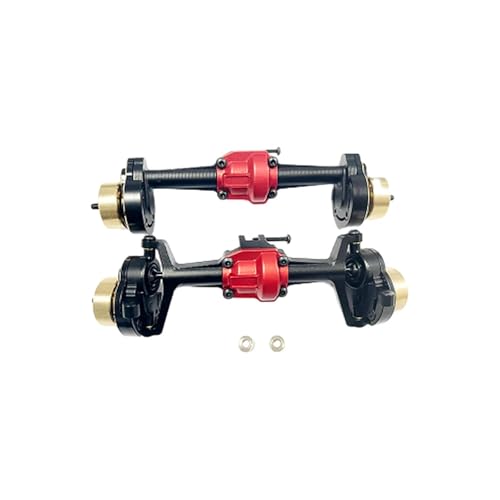 eejinwen Vorne Hinterachse for 1/18 for Hobby-Plus 1810178 1810179 1810250 1810251 CR18P RC for Rock Van Auto Aluminium Legierung Upgrade Teile(Set) von eejinwen