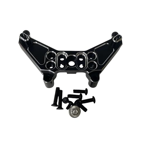 eejinwen for 1/14 Aluminiumlegierung Einstellbarer hinterer Stoßdämpferturm RC Upgrade Teil Rc Hinterer Stoßdämpferturm for MJX 14301 RC Autoteil(Zwart) von eejinwen