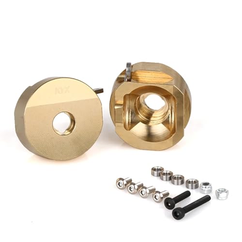 eejinwen for 126 g/Stück Messing Schwergewicht Achsschenkel for 1/10 RC Crawler Auto for Axial SCX10 II 90046 von eejinwen