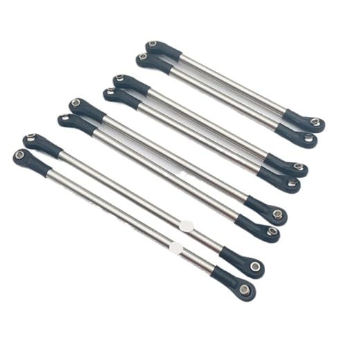 eejinwen for 324mm Radstand Änderung Edelstahl Link Linkage Spurstangensatz mit Kunststoff Stangenenden for Axial SCX10 II 90046 von eejinwen