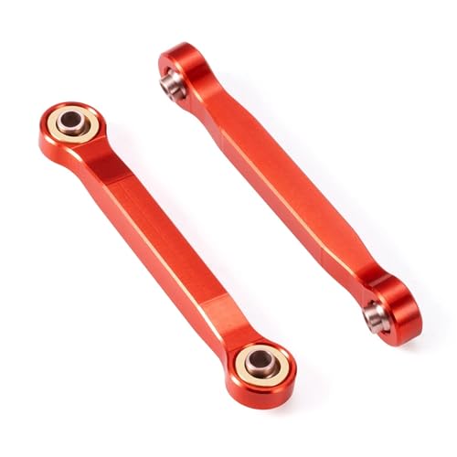 eejinwen for 50 mm Aluminiumlegierung-Lenkstange, Chassis-Verbindungsstange for 1/18 RC-Raupenauto, for GRA-NITE, for Typ-hon, for Grom-Upgrade-Teile(Rood) von eejinwen