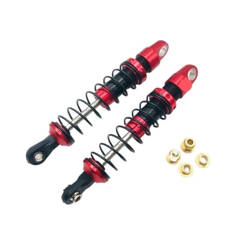 eejinwen for 80 mm rote Metall-Stoßdämpfer for 1/10 RC Crawler Car (2 Stück) von eejinwen