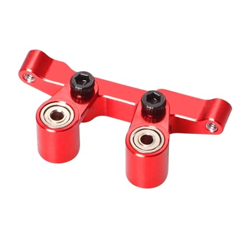 eejinwen for CNC Aluminium Front Steering Kit Upgrades Teile Zubehör for 1/24 RC Crawler Auto LOSI for Mi-(Rood) von eejinwen