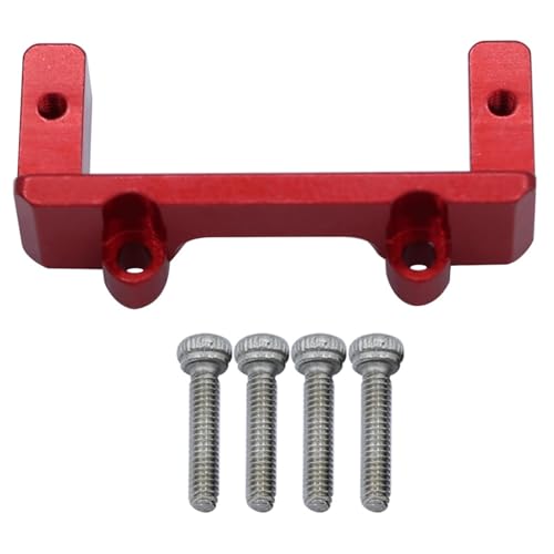 eejinwen for FMS Metall Servo Halterung for 1/24 for Xiao-qi FCX24 RC Crawler Auto Upgrades Teile Zubehör(Rood) von eejinwen