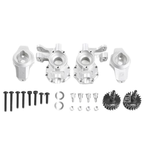 eejinwen for GRC G2 Aluminium for Acke-rman for King-gpin Drop Steering C Block Kit G2 Metall-Lenkkit GAX0032G/GAX0032T(Silver) von eejinwen