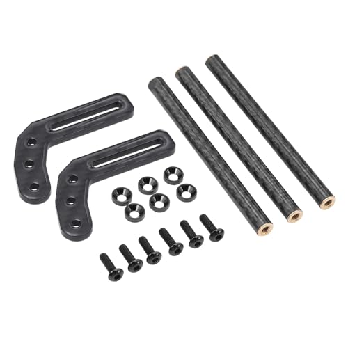 eejinwen for LCG Carbon Fiber Front Bumper Optimaler Anfahrwinkel for 1/10 RC Crawler SCX10 TRX4 Dodge for Po-wer for Wa-gon//für FJ45 Karosserieteil(Zwart) von eejinwen