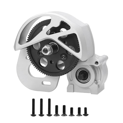 eejinwen for SCX10 Alle Metall Übertragung/Center Getriebe for 1/10 for Ax-ial SCX10 I II AX10 SMT10 Getriebe Box RC Crawler Upgrades(Silver) von eejinwen