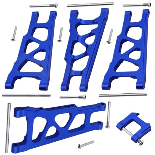 eejinwen for vordere und hintere Aluminium-Querlenker-Sets for 1/10 for Tra-xxas for Slash 4x4 (Blau) von eejinwen