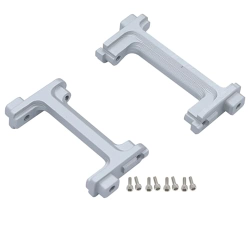 for TRX4M Metall Vorne Hinten Stoßstange Servo Halterungen Stoßstange Schutz Stehen for 1/18 for TRX4-M RC Crawler Auto Upgrade Teile(Silver) von eejinwen
