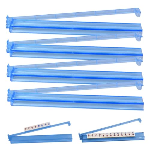 eexuujkl 4 stücke Acryl Mahjong Fliesen Spiel Racks Mah Jong Erfahrung Amerikanischen Majiang Fliesen Rack Drücker Arm Kit Majong, E von eexuujkl