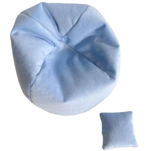 eexuujkl Labu Puppen Schlafbett, passend für Puppen, Puppen mit den Maßen 10–17 cm, allgemeine Dekoration, Puppen Lazy Sofa, Polyester, Blau eexuujkl Labu Puppen Schlafbett, passend für Puppen, Puppen mit den Maßen 10–17 cm, allgemeine Dekoration, Puppen Lazy Sofa, Polyester, Blau von eexuujkl