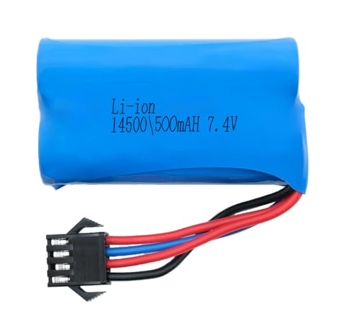 EFASO Lipo Akku 7.4V 500mah für 1:14 Schaufelbagger Huina 1535 S1573 mit 4 PIN Stecker Huina 1535 Akku von efaso