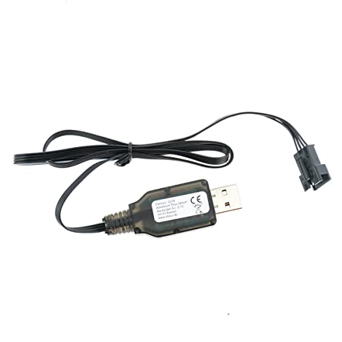 efaso 3,7Vx2 7,4V USB-Ladekabel - Passend für RC Akkus mit 4-poligem JST-SM Stecker - z.B. UDI 001 efaso 3,7Vx2 7,4V USB-Ladekabel - Passend für RC Akkus mit 4-poligem JST-SM Stecker - z.B. UDI 001 von efaso