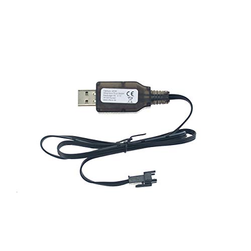 efaso 6,4V USB-Ladekabel - Passend für RC Akkus mit 3-poligem Stecker - WLToys A303, A959-A von efaso