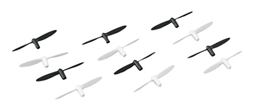 efaso Ersatzteil 3 x Rotorblätter in schwarz/weiß - Passend für Revell Nano Quad 23970/23971 und Nano Quad Pro 23965 (43968/44168) von efaso