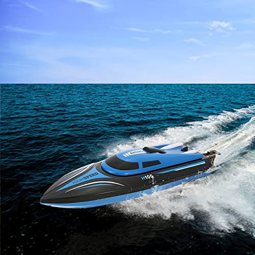 efaso H100 RC Boot ferngesteuertes Rennboot Racing Boot 2,4 GHz für Seen und Pools High Speed 25km/h schnell Bootsspielzeug von efaso