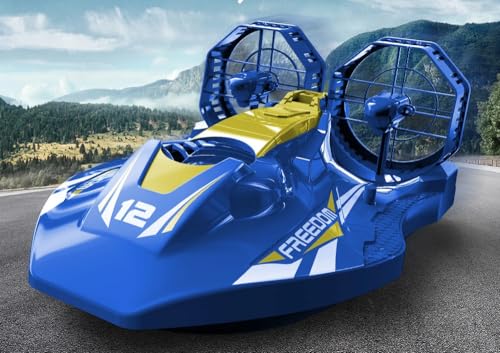efaso RC Hovercraft A1 ferngesteuertes Boot - starker Motor, wasserdichtes RC Boot für Land und Wasser - High Speed Luftkissenboot ferngesteuert mit Langer Fahrzeit 1:10 RTR efaso RC Hovercraft A1 ferngesteuertes Boot - starker Motor, wasserdichtes RC Boot für Land und Wasser - High Speed Luftkissenboot ferngesteuert mit Langer Fahrzeit 1:10 RTR von efaso