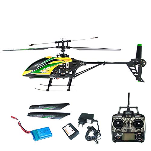 efaso WLToys V912 4-Kanal 2,4 GHz Single Blade Gyro Helikopter mit Kameravorbereitung gelb/grün von efaso