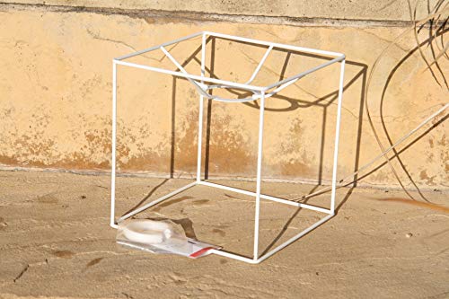 Lampenschirm-Gestell, Quadrat, 15 cm / 15x15 cm, weiss von efco