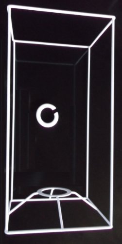 Lampenschirm-Gestell, Quadrat, 30 cm / 15x15 cm, weiss von efco
