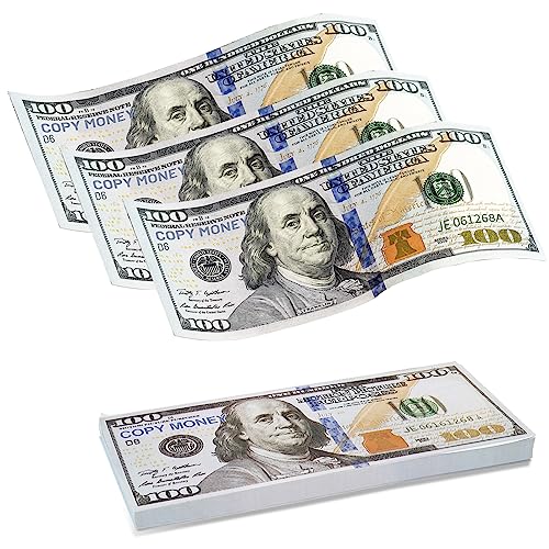 efuturetime 100 x Spielgeld Dollar Scheine Falsch Geld 100$, Rechengeld für Spielzeug Kasse, Prop Money für Geldpistole, Kaufladen Zubehör, Hochzeit, Party, Ostern efuturetime 100 x Spielgeld Dollar Scheine Falsch Geld 100$, Rechengeld für Spielzeug Kasse, Prop Money für Geldpistole, Kaufladen Zubehör, Hochzeit, Party, Ostern von efuturetime