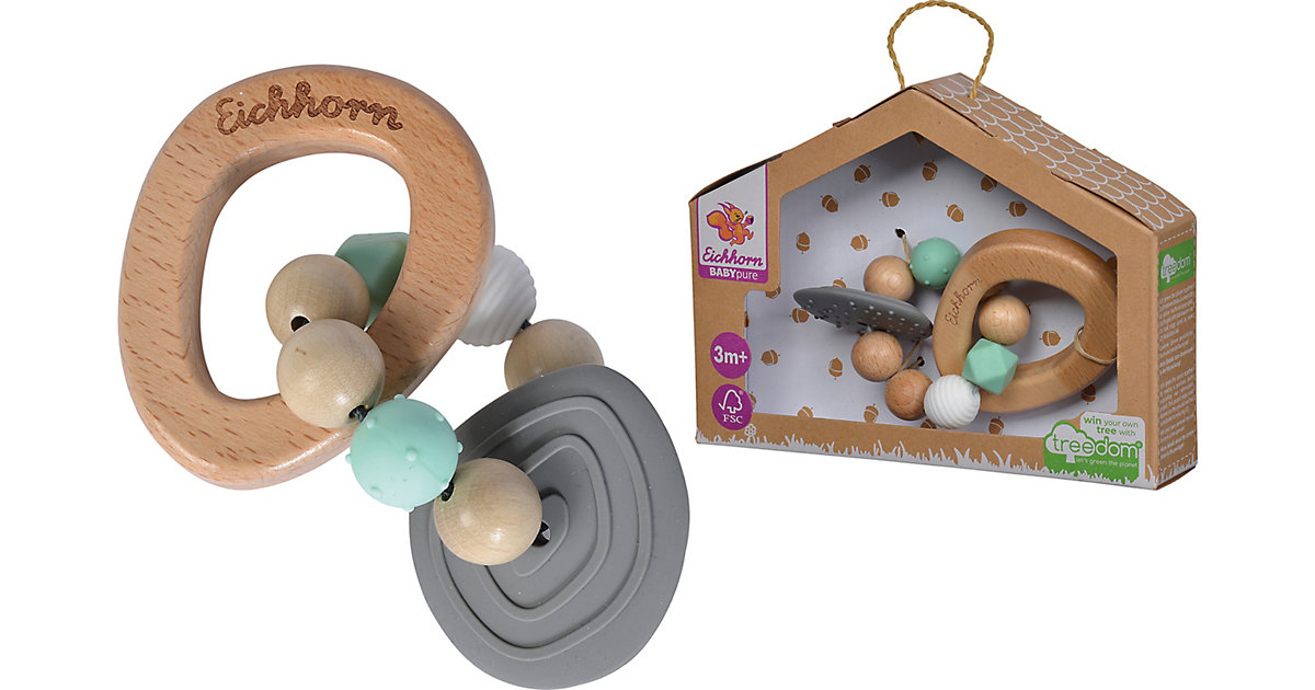 Baby Pure Beißring weiß/beige Baby Pure Beißring weiß/beige von eichhorn