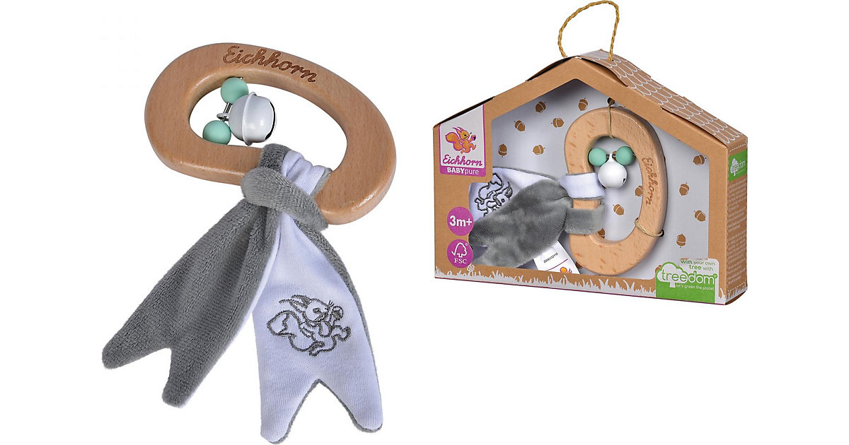 Baby Pure Rassel weiß/beige Baby Pure Rassel weiß/beige von eichhorn