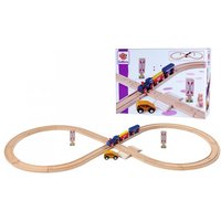 Eichhorn 100006202 - Holz-Schienenbahn, Achterbahn 28-teilig, Gesamtlänge: 290 cm von eichhorn