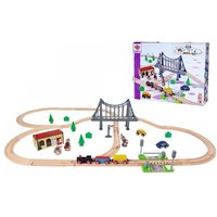 Eichhorn 100006204 - Holz-Schienenbahn, Bahnset mit Brücke, 55-teilig, Gesamtlänge: 500 cm Eichhorn 100006204 - Holz-Schienenbahn, Bahnset mit Brücke, 55-teilig, Gesamtlänge: 500 cm von eichhorn