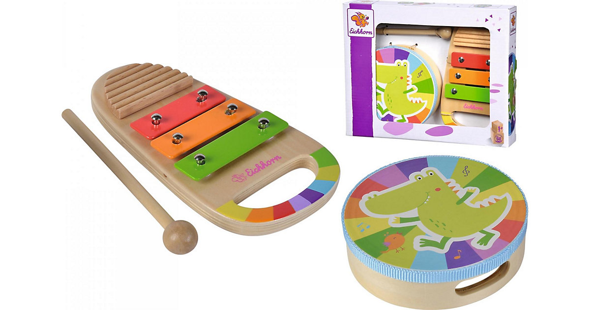 Musik-Set Trommel und Xylophon mehrfarbig Musik-Set Trommel und Xylophon mehrfarbig von eichhorn