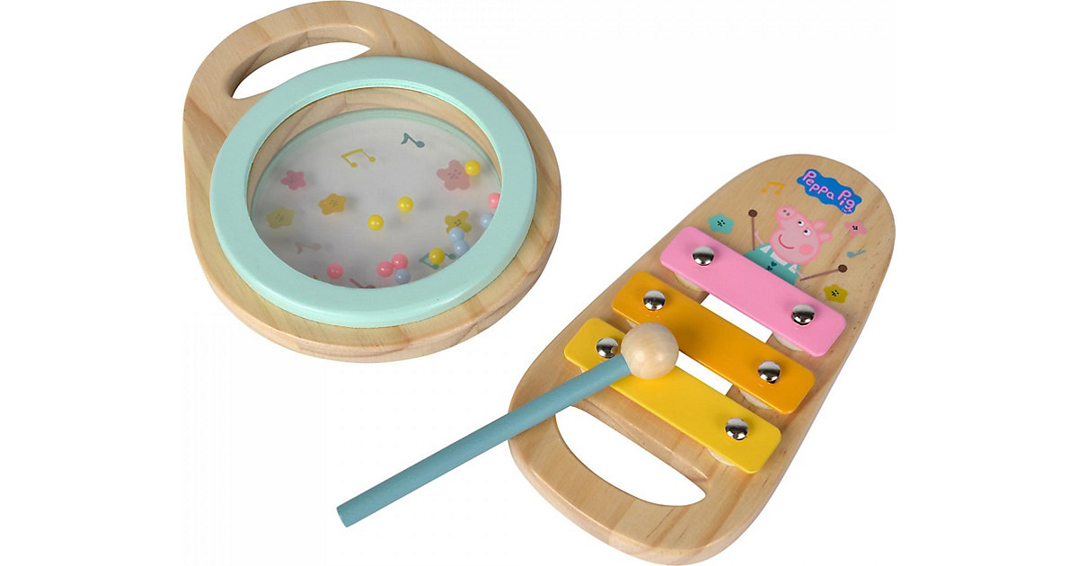 Peppa Pig Holz-Musikset, 2-tlg. von eichhorn
