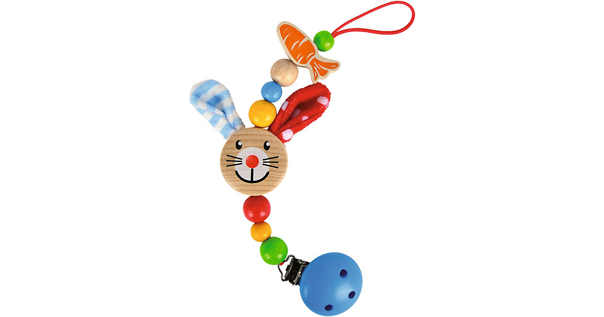 Schnullerkette Hase mehrfarbig von eichhorn