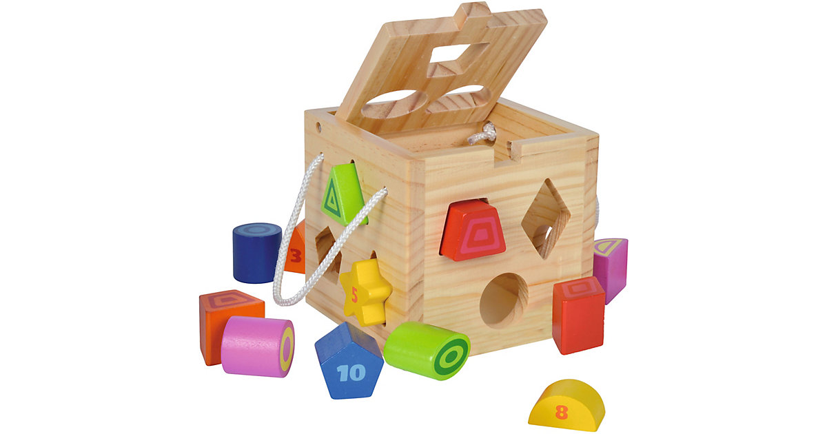Sortier- und Steckspiel aus Holz beige Sortier- und Steckspiel aus Holz beige von eichhorn