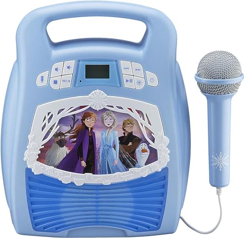 Disney Eiskönigin 2 / Frozen 2 MP3-Bluetooth Karaoke Maschine mit Mikrofon & LED-Lichteffekten für Kinder - eKids FR-553 von ekids
