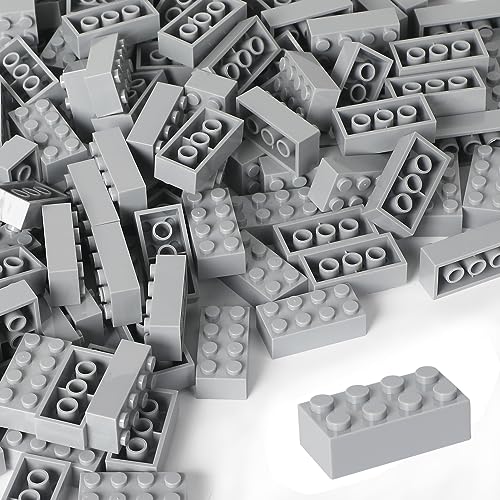 ekuzi Bausteine 121 Stück 2x4 Hellgrau, Klassische Bausteinsteine Kompatibel mit Lego Classic, STEM Creative Building Block Spielzeug für Kinder ekuzi Bausteine 121 Stück 2x4 Hellgrau, Klassische Bausteinsteine Kompatibel mit Lego Classic, STEM Creative Building Block Spielzeug für Kinder von ekuzi