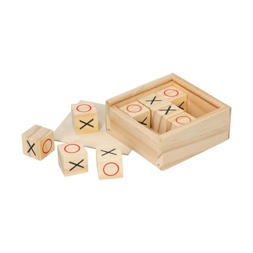 Reisespiel 'Tic-Tac-Toe' - Handliches Mini Brettspiel aus Holz - ideal als Familienspiel & Kinder geeignet ab 6 Jahren - Gesellschaftsspiel fürs Auto, am Strand oder beim Camping, Farbe:natur Reisespiel 'Tic-Tac-Toe' - Handliches Mini Brettspiel aus Holz - ideal als Familienspiel & Kinder geeignet ab 6 Jahren - Gesellschaftsspiel fürs Auto, am Strand oder beim Camping, Farbe:natur von elasto PROMOTION FOR LIFE