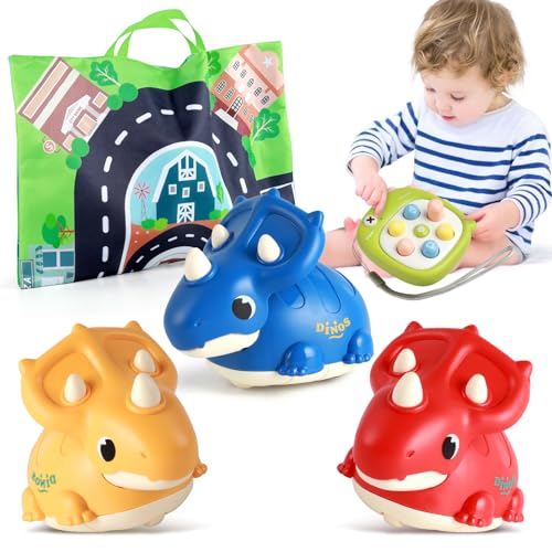 Spielzeug für 1 Jahr Alten Jungen Geburtstagsgeschenk - 5 Pcs Infant Play Toy Dinosaurier Autos Set mit Spielmatte & Storage Bag, Lernspielzeug für 1 + Jahr alt, Kleinkind für Baby Alter 6-18 Monate Spielzeug für 1 Jahr Alten Jungen Geburtstagsgeschenk - 5 Pcs Infant Play Toy Dinosaurier Autos Set mit Spielmatte & Storage Bag, Lernspielzeug für 1 + Jahr alt, Kleinkind für Baby Alter 6-18 Monate von elfish kids