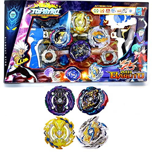 Elrozo 4er Topgyro 02 Set Kreisel für Burst Evolution Rise GT Arena B-142 B-143 B-143-02 B-144 NEU von elrozo