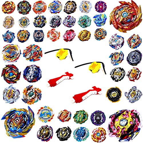 elrozo Bursttop 6er Set Zufall + 2X Launcher + 2X Grip Kreisel für Burst Evolution Rise Surge GT Arena von elrozo