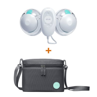 elvie stride 2 Doppelmilchpumpe elektrisch plus GRATIS Tragetasche 3 in 1 von elvie stride 2