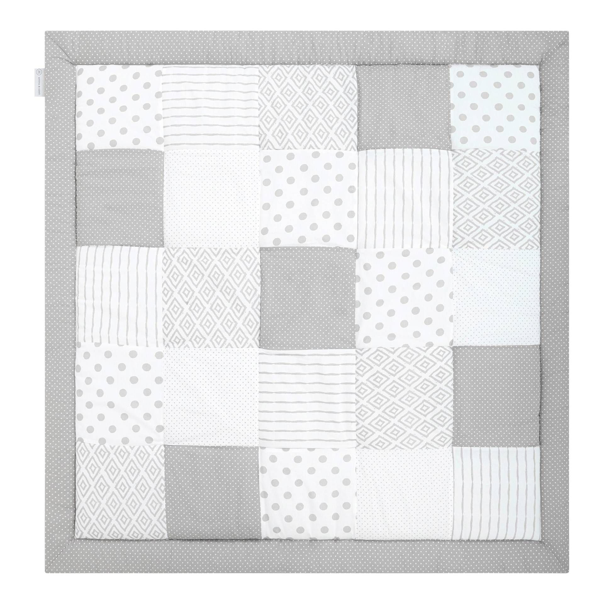 Emma & Noah Krabbeldecke Patchwork 200x200 cm von emma & noah