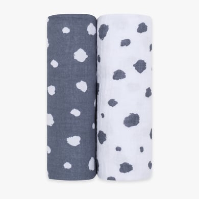 emma & noah Mullwindeln 2er Set Punkte Blau emma & noah Mullwindeln 2er Set Punkte Blau von emma&noah