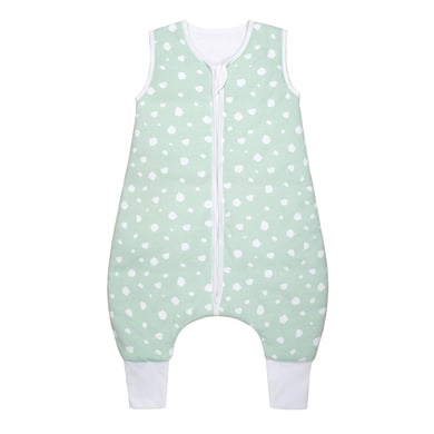 emma & noah Schlafsack mit Füßen Punkte Mint von emma&noah