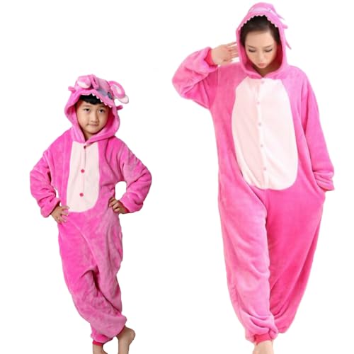 emmarcon Unisex-Tierpyjama für Erwachsene und Kinder, Winter-Einteiler-Pyjama aus Flanell, weich und warm, ideal für Halloween, Karneval und Weihnachten. stRO/XL emmarcon Unisex-Tierpyjama für Erwachsene und Kinder, Winter-Einteiler-Pyjama aus Flanell, weich und warm, ideal für Halloween, Karneval und Weihnachten. stRO/XL von emmarcon