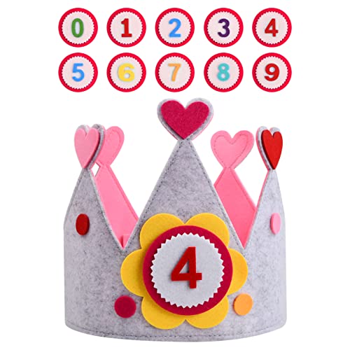 emperoch Geburtstagskrone Kinder, Baby Geburtstagskrone mit Auswechselbaren Zahlen von 0-9, Unisex Krone Geburtstag, Jungen und Mädchen Kinderkrone für Geburtstags Feierbedarf emperoch Geburtstagskrone Kinder, Baby Geburtstagskrone mit Auswechselbaren Zahlen von 0-9, Unisex Krone Geburtstag, Jungen und Mädchen Kinderkrone für Geburtstags Feierbedarf von emperoch