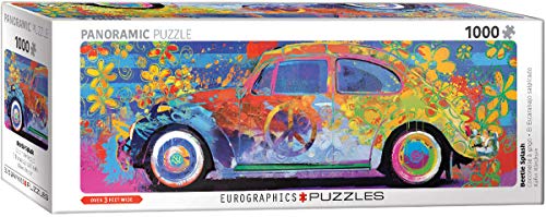 Volkswagen Käfer - Farbspiel 1000 Teile Panorama Puzzle - Format 96x32 cm von empireposter