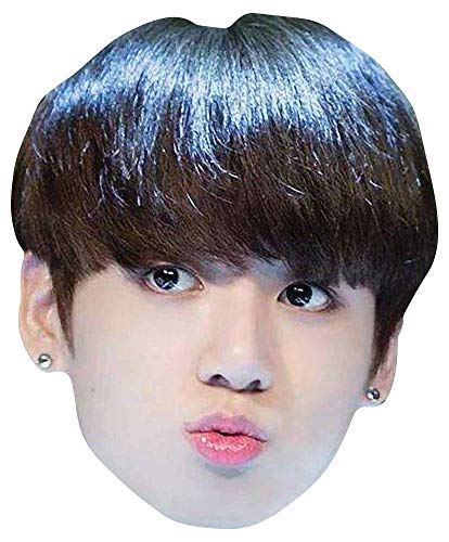 empireposter Bangtan Boys BTS - Jungkook - Papp Maske aus hochwertigem Glanzkarton mit Augenlöchern, Gummiband - Größe ca. 30x21 cm - Prominentenmaske, Funmaske von empireposter