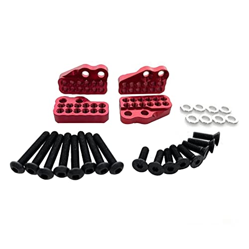 ensecoo Metallstoßdämpfer Fixed Code Mount für Axial Capra 1.9 UTB 1/10 RC Cars Parts, Rot von ensecoo