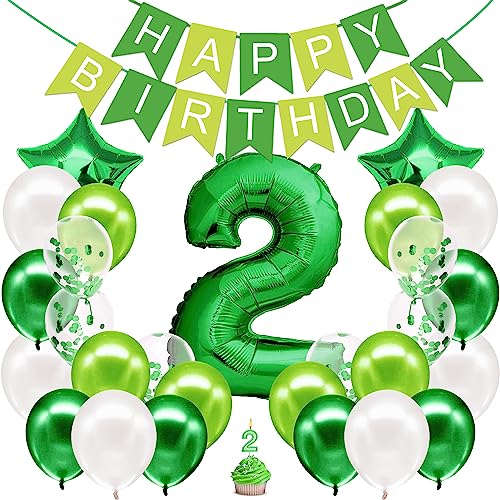 envami® Geburtstagsdeko Jungen Grün Zahl 2. Happy Birthday Deko Geburtstag Junge Folienballon 2 Luftballon 2. Geburtstag Kindergeburtstag Deko 2. envami® Geburtstagsdeko Jungen Grün Zahl 2. Happy Birthday Deko Geburtstag Junge Folienballon 2 Luftballon 2. Geburtstag Kindergeburtstag Deko 2. von envami