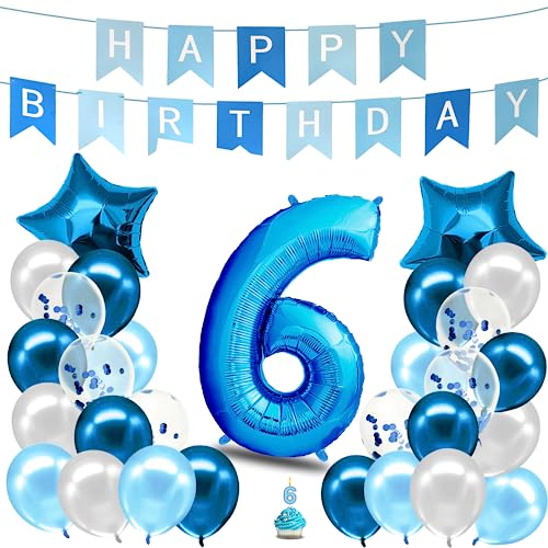 envami® Geburtstagsdeko Jungen Blau Zahl 6. Geburtstag Junge Happy Birthday Deko Geburtstag Junge Folienballon 6 Luftballon 6. Geburtstag Kindergeburtstag Deko 6. Geburtstag Junge envami® Geburtstagsdeko Jungen Blau Zahl 6. Geburtstag Junge Happy Birthday Deko Geburtstag Junge Folienballon 6 Luftballon 6. Geburtstag Kindergeburtstag Deko 6. Geburtstag Junge von envami